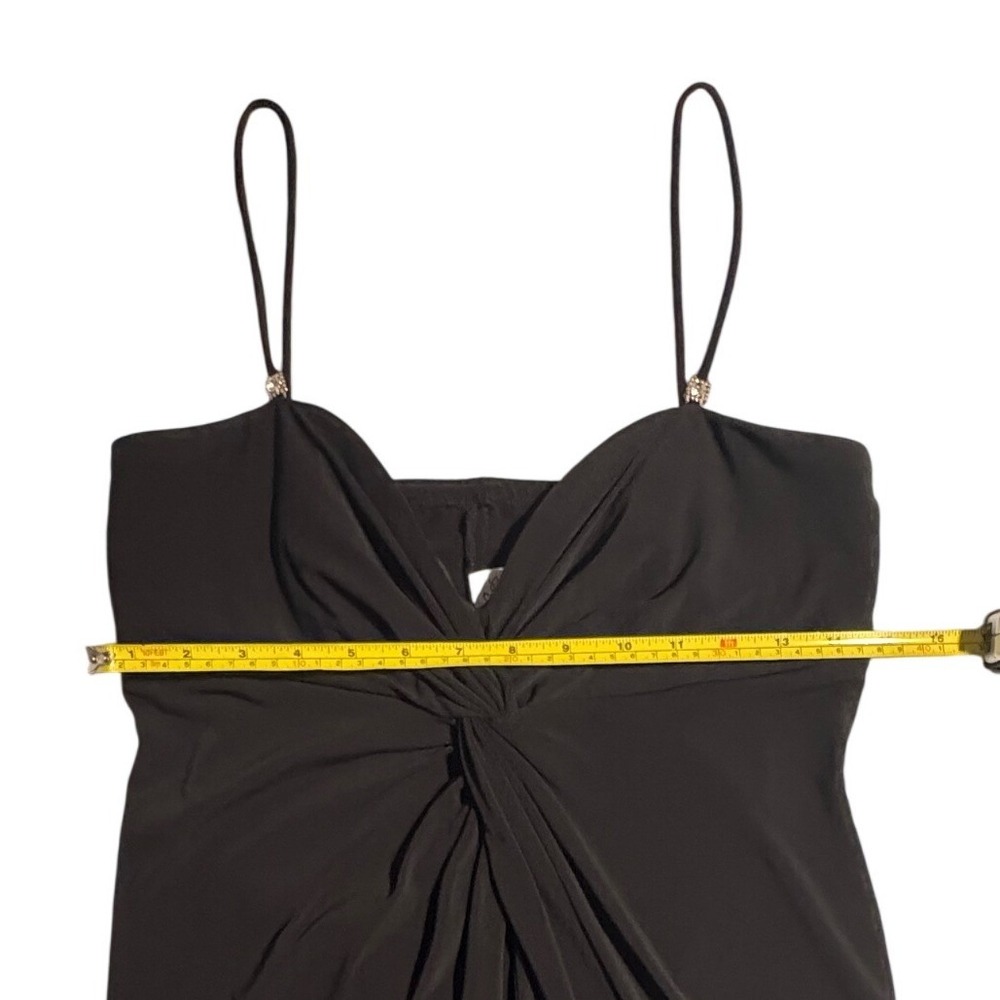 Blondie Nites Linda Bernell Black Maxi Dress Special Occasion Gown Sz 9 Evening - Picture 5 of 8